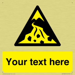 Custom Warning: Debris flow zone